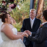 Couple were laughing at grooms joke